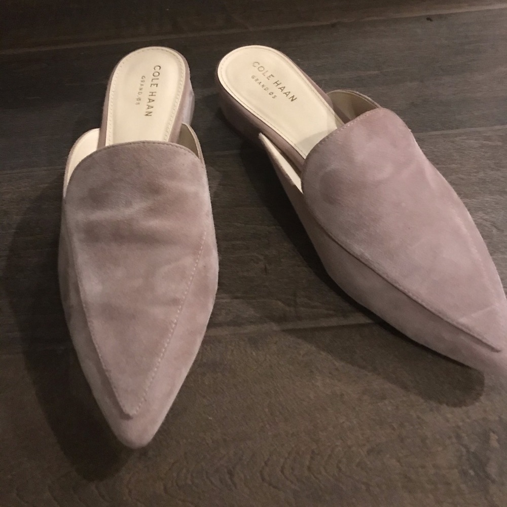 Cole Han Suede Mules sz6.5